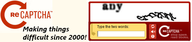 Captcha - Making Things Difficult Since 2000.