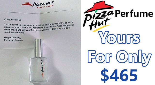 Pizza Hut Perfume Is Really Expensive