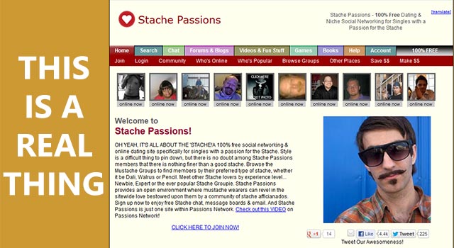 'Stache Passion - This Is A Real Dating Site?