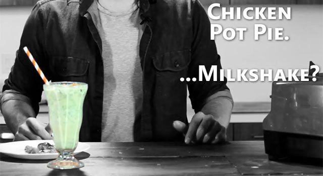 Homemade Chicken Pot Pie...Milkshake?